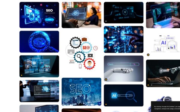 AI SEO and GEO themed image sourced from Freepik/Magnific results